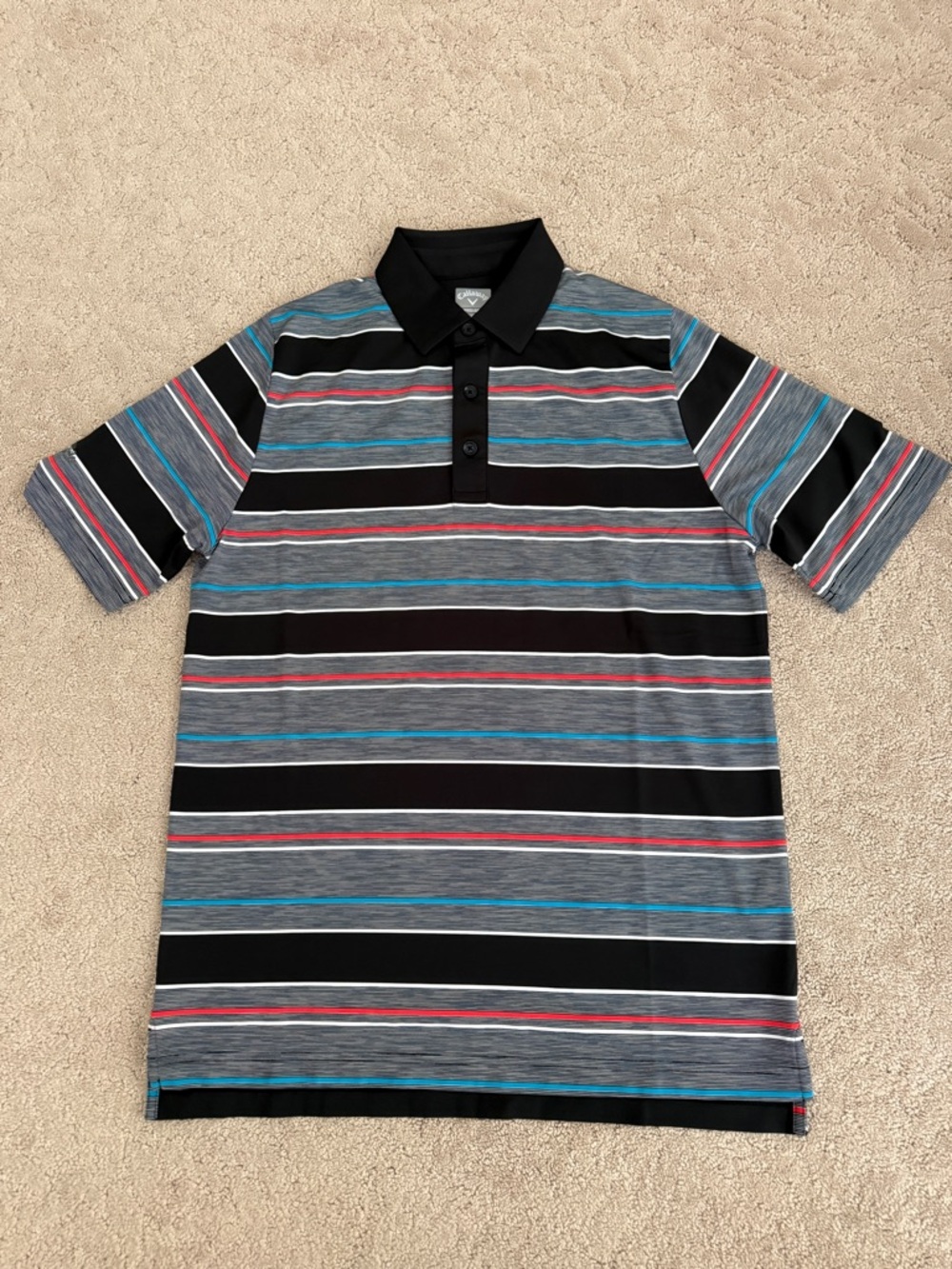 Callaway Striped Performance Polo Swing Tech